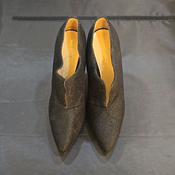 BRAND NEW MACHEZ VOUS POINTED TOE HIGH HEEL STILETTOS BOOTIE - Picture 2 of 14